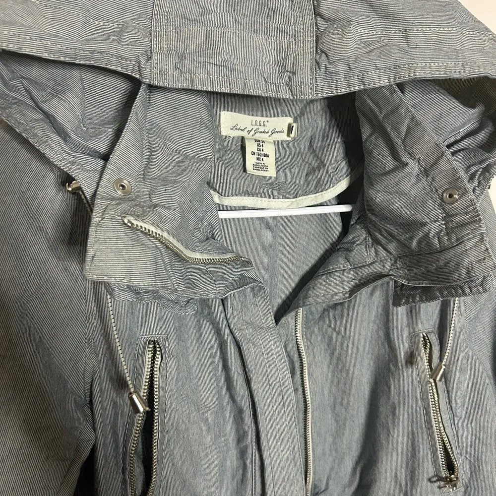 Label of Graded Goods by H&M Women’s Utility Jacket Casual Fit Size 4 Cotton - Picture 6 of 10
